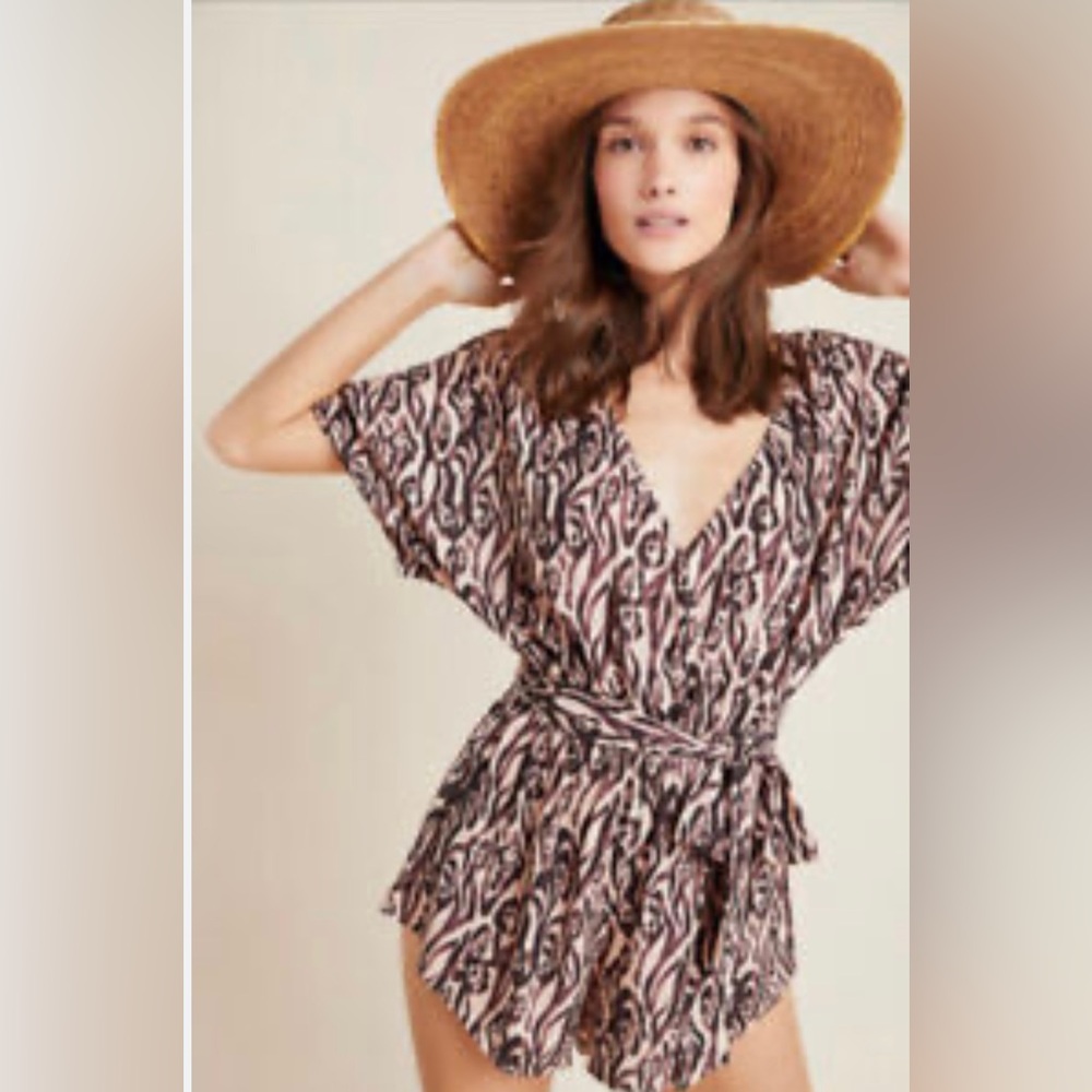 Anthropologie Beach Cover up romper